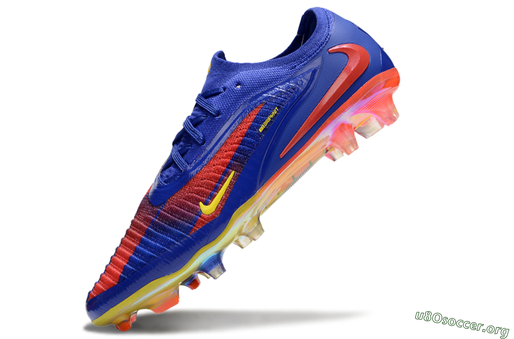 Nike Phantom 6 Elite FG Football Boots - Blue/Red/Yellow 5