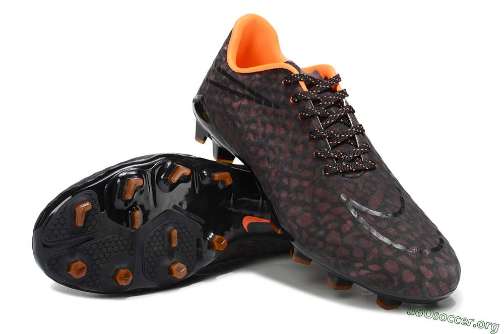Nike Hypervenom Phantom FG Football Boots - Black/Red 4