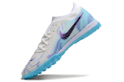 Nike Phantom GX 2 Elite TF Football Shoes - White/Purple/Jade