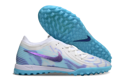 Nike Phantom GX 2 Elite TF Football Shoes - White/Purple/Jade