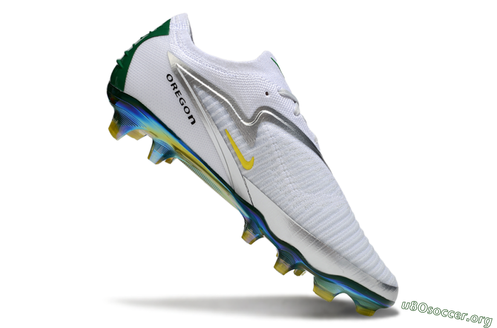 Nike Phantom 6 Elite FG Football Boots - White/Silver/Yellow 4