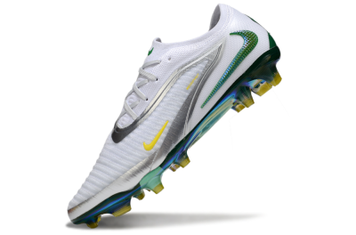 Nike Phantom 6 Elite FG Football Boots - White/Silver/Yellow