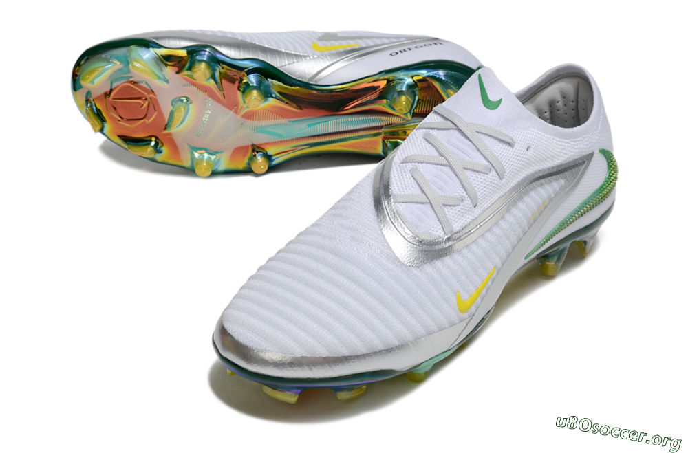 Nike Phantom 6 Elite FG Football Boots - White/Silver/Yellow 0