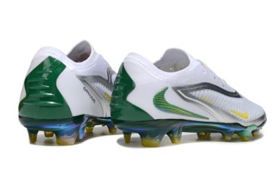 Nike Phantom 6 Elite FG Football Boots - White/Silver/Yellow