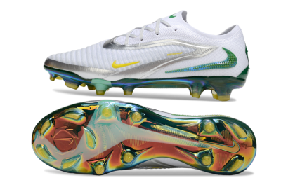 Nike Phantom 6 Elite FG Football Boots - White/Silver/Yellow