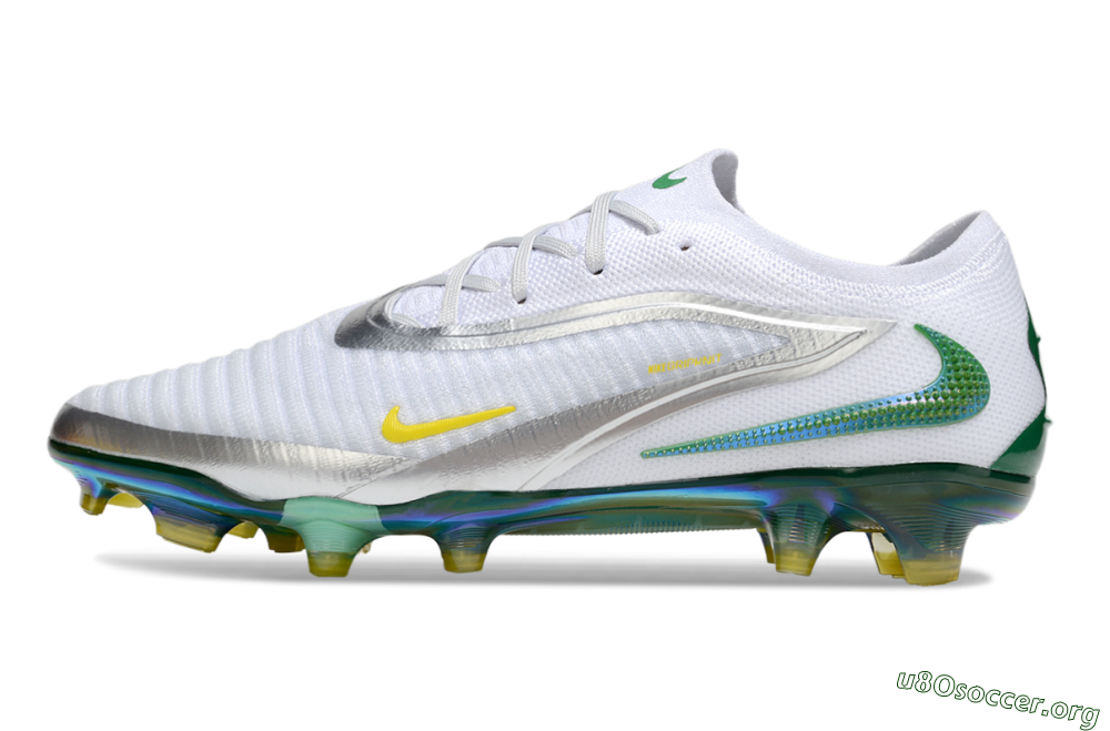 Nike Phantom 6 Elite FG Football Boots - White/Silver/Yellow 3