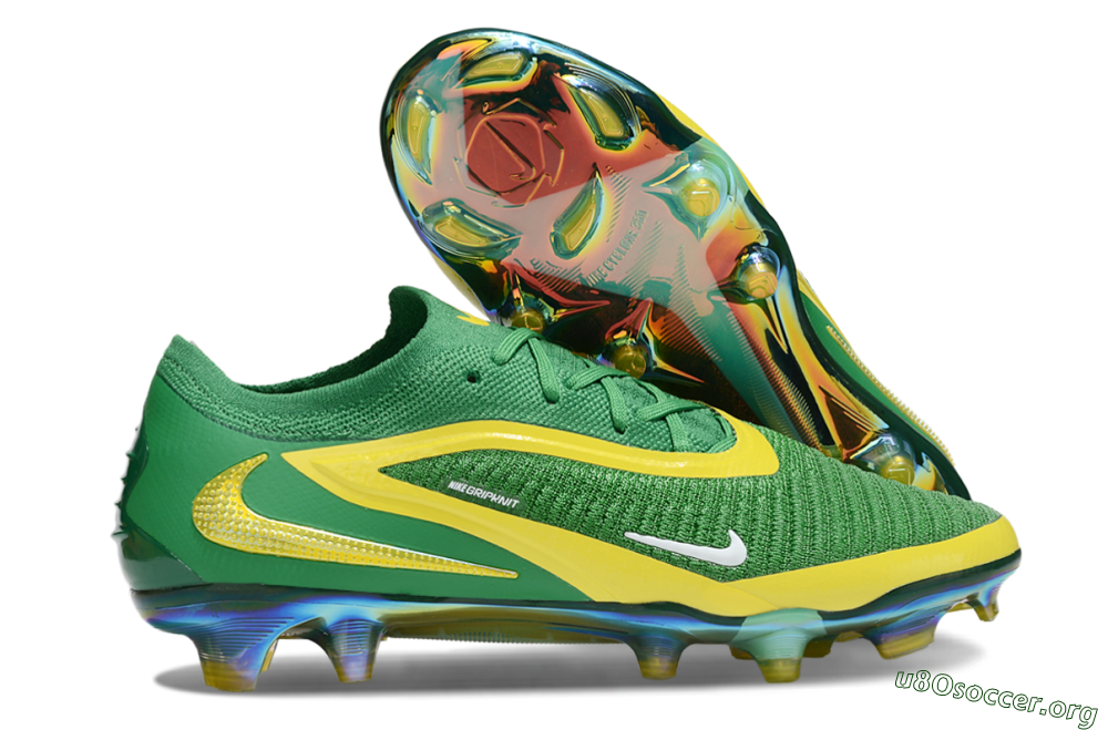 Nike Phantom 6 Elite FG Football Boots - Green/Yellow/Black 2