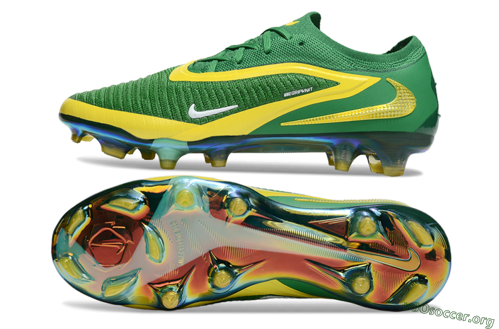 Nike Phantom 6 Elite FG Football Boots - Green/Yellow/Black 1