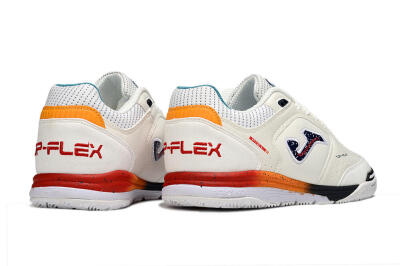 Joma Top Flex IC Football Shoes - White/Black/Red