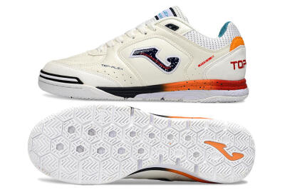 Joma Top Flex IC Football Shoes - White/Black/Red