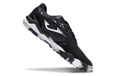 Joma Top Flex TF Football Shoes - Black/Silver/White