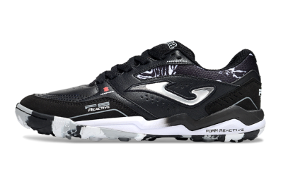 Joma Top Flex TF Football Shoes - Black/Silver/White