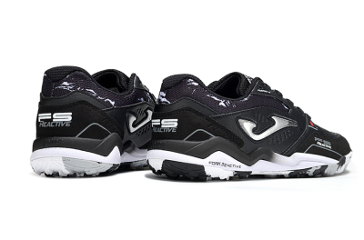 Joma Top Flex TF Football Shoes - Black/Silver/White