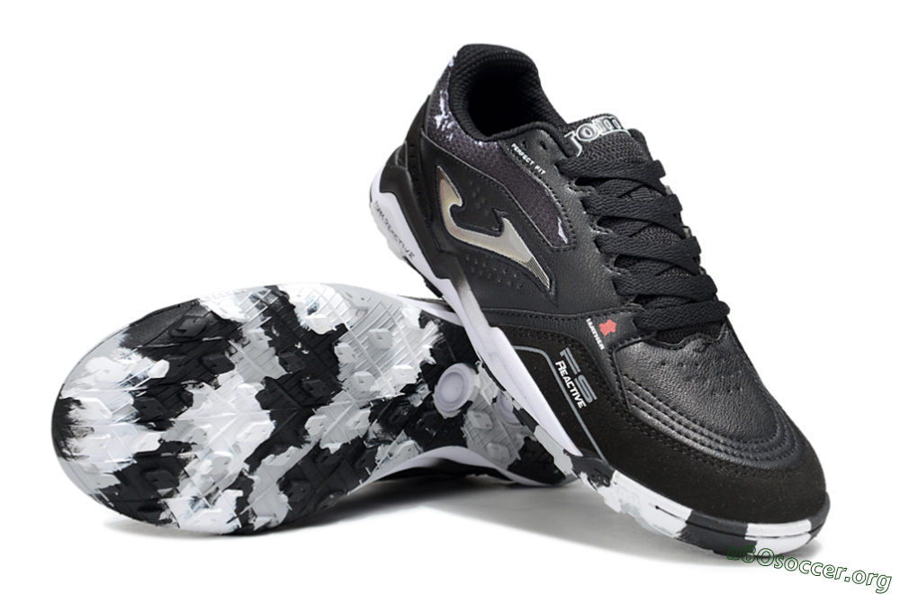 Joma Top Flex TF Football Shoes - Black/Silver/White 0