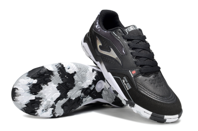 Joma Top Flex TF Football Shoes - Black/Silver/White
