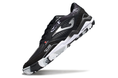 Joma Top Flex TF Football Shoes - Black/Silver/White