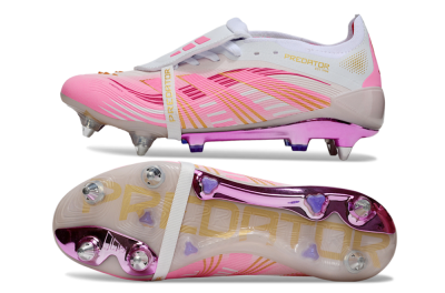 Adidas Predator 25 Elite Foldover Tongue SG Football Boots - Pink/White/Gold