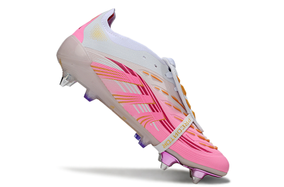 Adidas Predator 25 Elite Foldover Tongue SG Football Boots - Pink/White/Gold