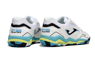 Joma Top Flex TF Football Shoes - White/Jade/Yellow