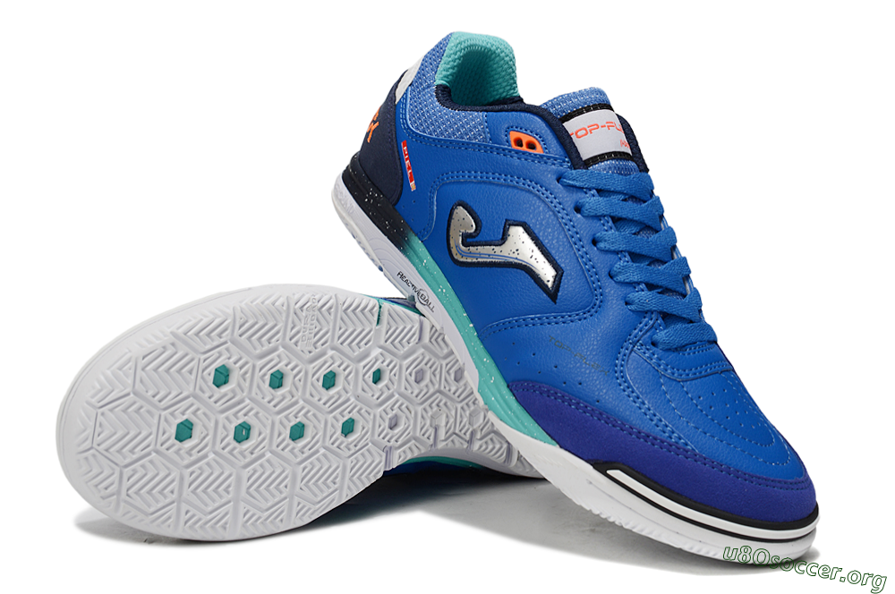 Joma Top Flex IC Football Shoes - Blue/Silver/Black 0