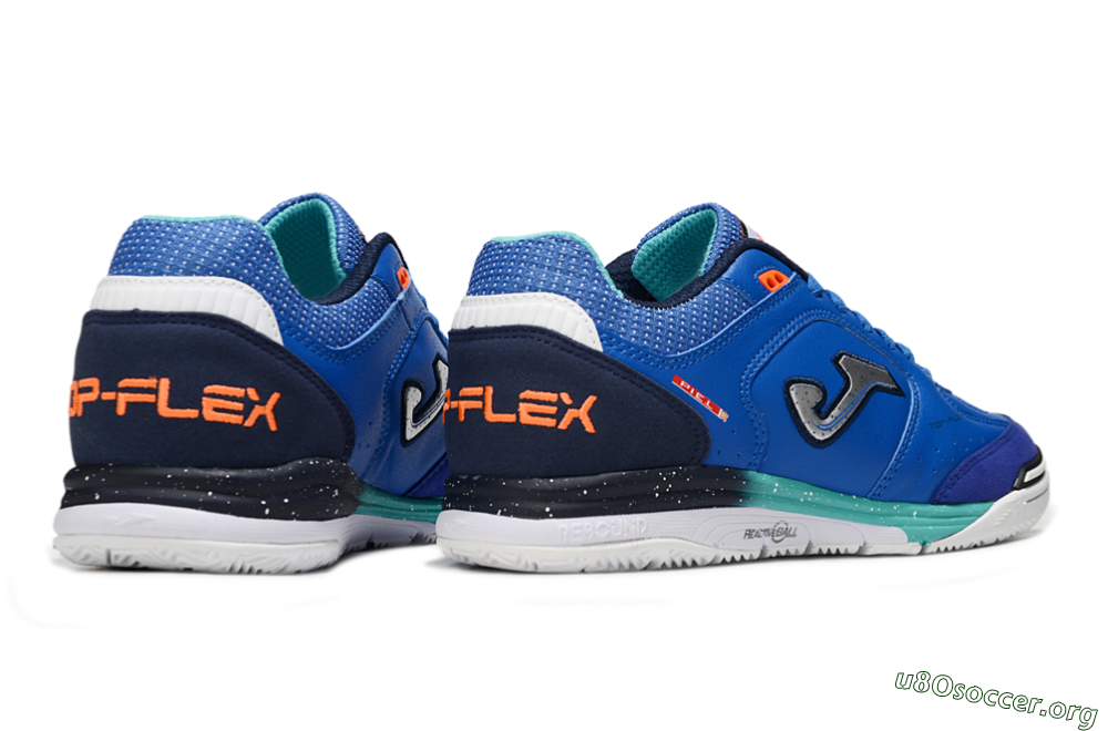 Joma Top Flex IC Football Shoes - Blue/Silver/Black 6