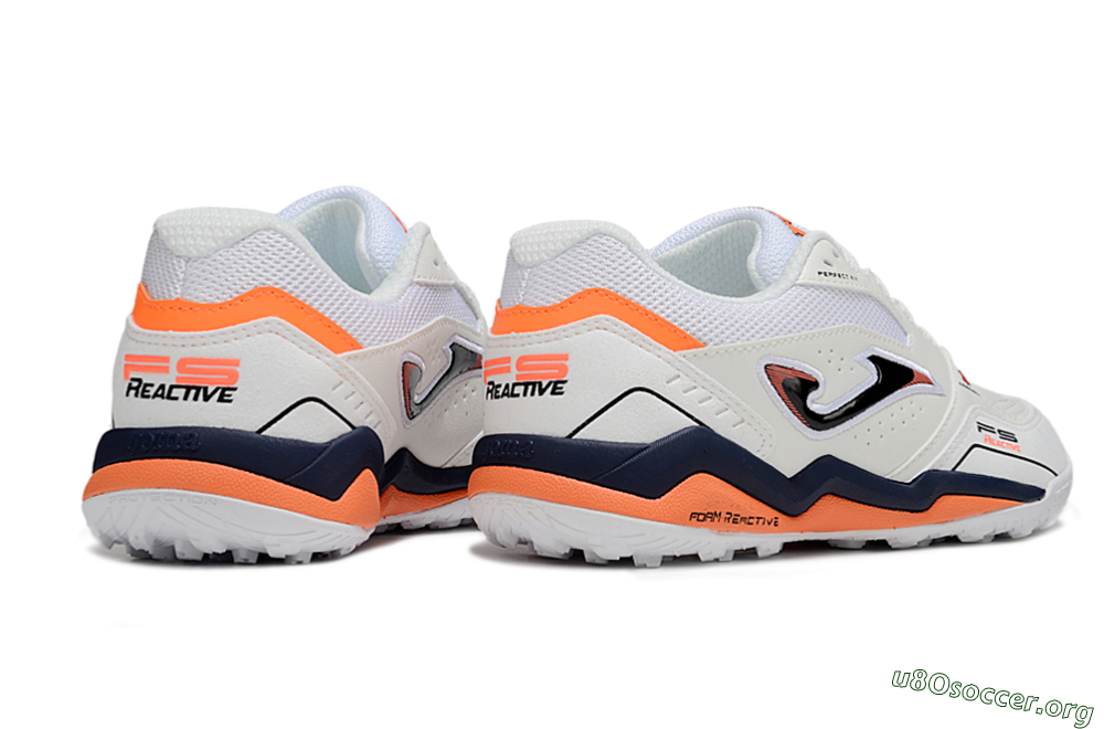 Joma Top Flex TF Football Shoes - White/Blue/Red 6
