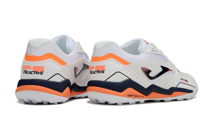Joma Top Flex TF Football Shoes - White/Blue/Red