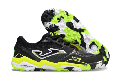 Joma Top Flex TF Football Shoes - Black/White/Yellow