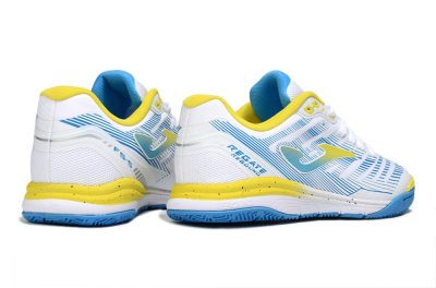 Joma Top Flex IC Football Shoes - White/Blue/Yellow