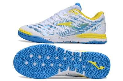 Joma Top Flex IC Football Shoes - White/Blue/Yellow