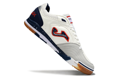 Joma Top Flex IC Football Shoes - White/Blue/Red