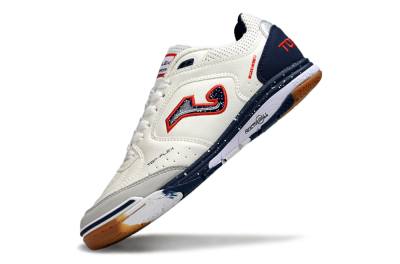 Joma Top Flex IC Football Shoes - White/Blue/Red