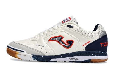 Joma Top Flex IC Football Shoes - White/Blue/Red