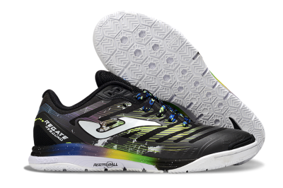 Joma Top Flex IC Football Shoes - Black/White/Yellow