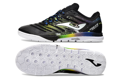 Joma Top Flex IC Football Shoes - Black/White/Yellow