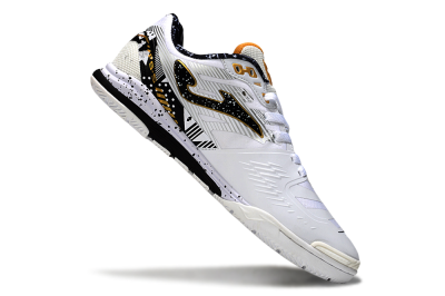 Joma Top Flex IC Football Shoes - White/Black/Gold