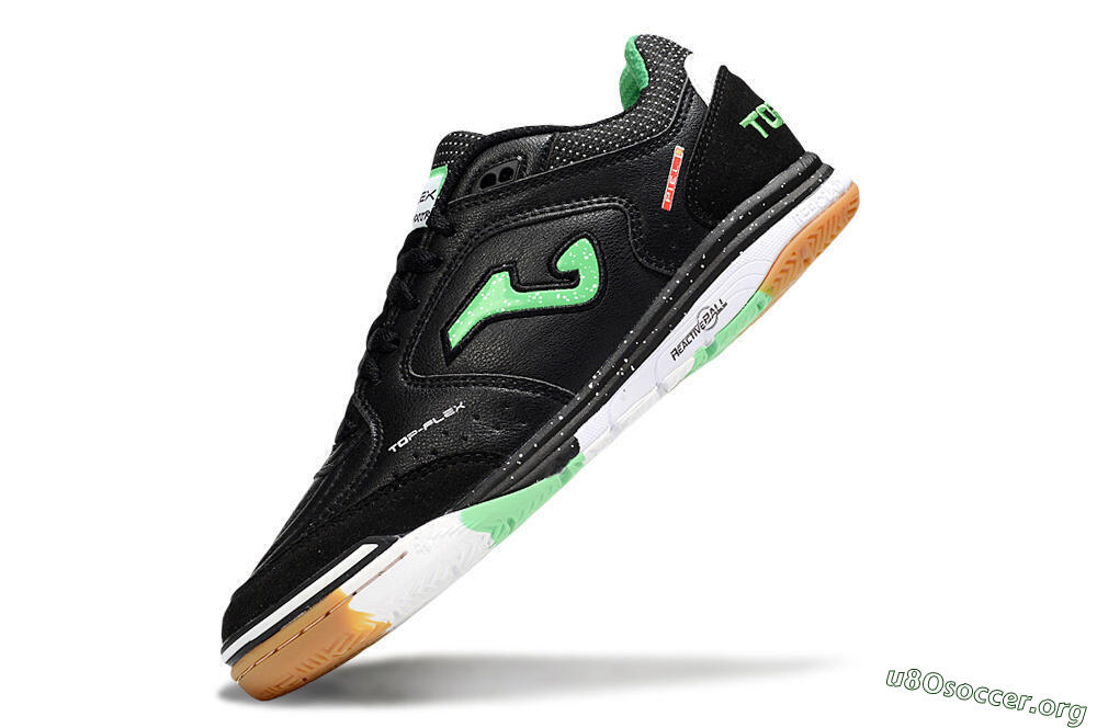 Joma Top Flex IC Football Shoes - Black/Yellow/White 5