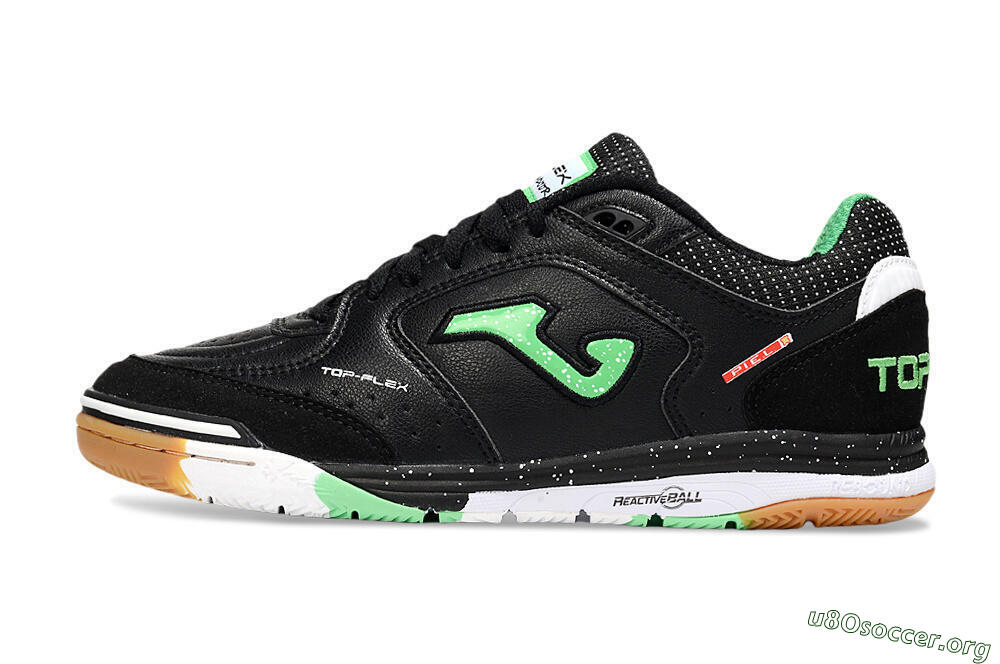 Joma Top Flex IC Football Shoes - Black/Yellow/White 3