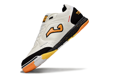 Joma Top Flex IC Football Shoes - White/Yellow/Black