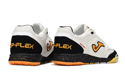 Joma Top Flex IC Football Shoes - White/Yellow/Black