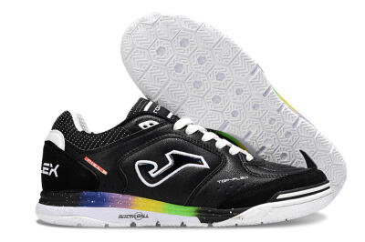 Joma Top Flex IC Football Shoes - Black/White/Red