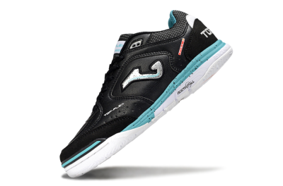 Joma Top Flex IC Football Shoes - Black/Silver/Blue