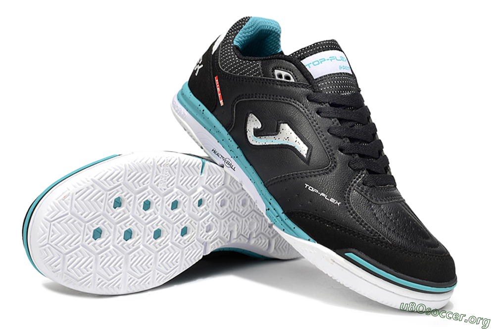 Joma Top Flex IC Football Shoes - Black/Silver/Blue 0