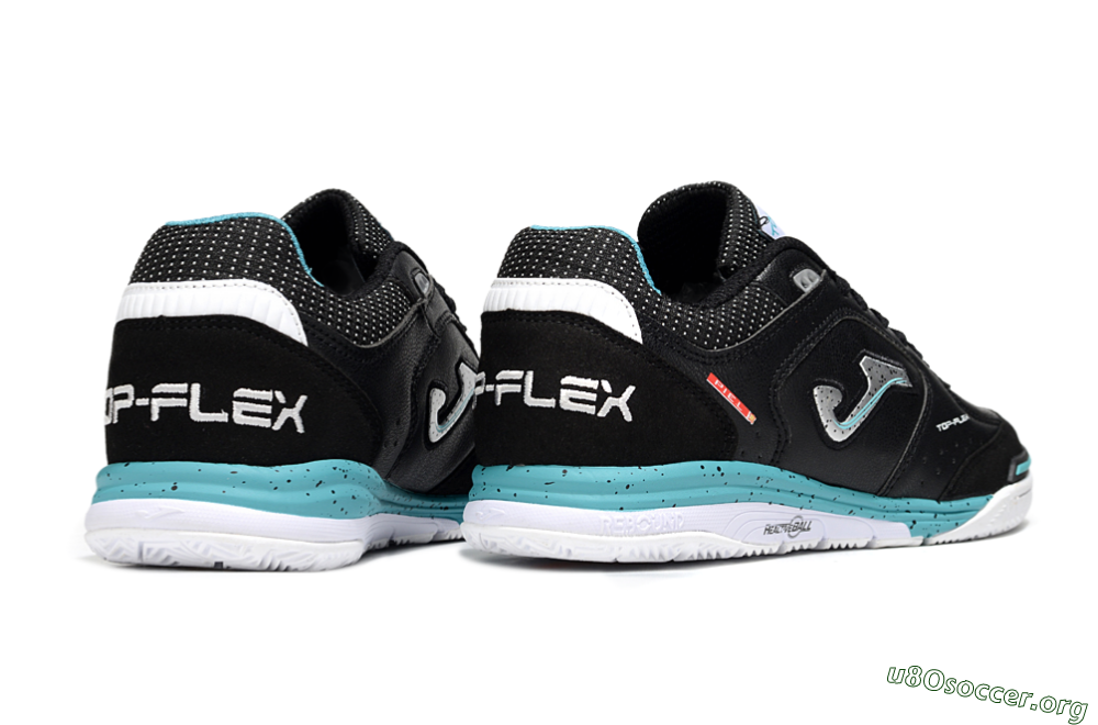 Joma Top Flex IC Football Shoes - Black/Silver/Blue 6
