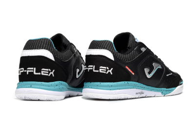 Joma Top Flex IC Football Shoes - Black/Silver/Blue