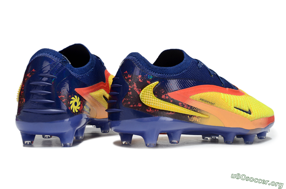 Nike Phantom 6 Elite AG Football Boots - Yellow/Red/Blue 6
