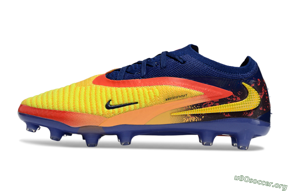 Nike Phantom 6 Elite AG Football Boots - Yellow/Red/Blue 3