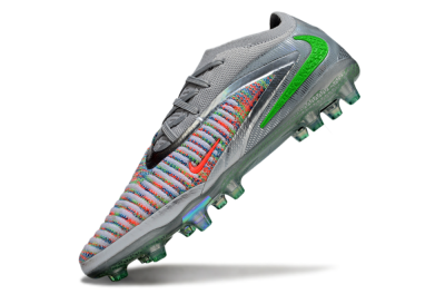 Nike Phantom 6 Elite AG Football Boots - Grey/Silver/Red