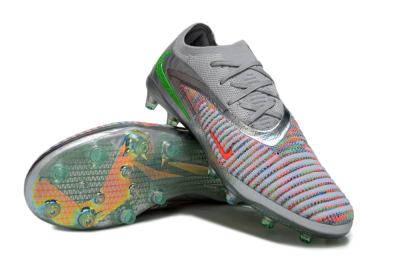 Nike Phantom 6 Elite AG Football Boots - Grey/Silver/Red