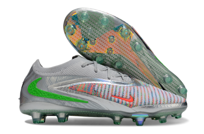 Nike Phantom 6 Elite AG Football Boots - Grey/Silver/Red